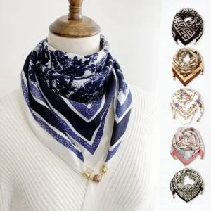 마그네틱 스카프 6종 LM-0607 마그네틱 스카프 봄 자석 고정 여성