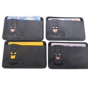 1pcs 가죽 박쥐 ID 카드 홀더 케이스 지갑 맞춤형 슈퍼 히어로 마스크 카드 홀더 선물