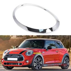 미니 쿠퍼 F55 2014+ 크롬 실버 좌우 전조등 프레임 헤드라이트 아이브로우 링 트림 교체용
