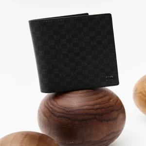 닥스 액세서리 남성 25SS 브라운 로고장식 가죽 중지갑 WBWA5E312W3