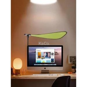 사무실 빛 차단 모니터 가림막 형광등 차양 나뭇잎 에어컨 바람막이 천장 캐노피 그린 흡착식