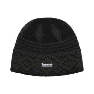 [정품] 슈프림 다이아몬드 비니 블랙 - 25FW Supreme Diamond Beanie 772685