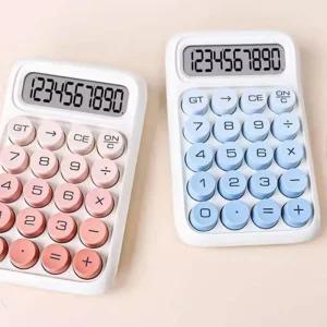 레트로 감성 계산기 대형 버튼 10자리 LCD 사무용 가정용 키키패드