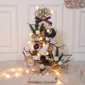 아트박스/플라워트리 크리스마스 이젤 미니트리 LED 슬래드메트로 58cm