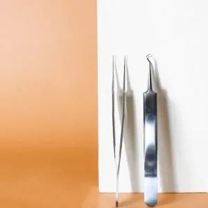 정밀 핀셋 커브형 족집게 여드름 피지 뾰루지 제거