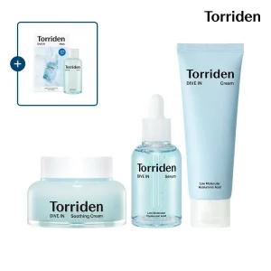 [단독] [SET] 토리든 다이브인 세럼 50ml+크림 80ml+수딩크림 100ml (+다이브인 마스크 1매+토너 50ml)