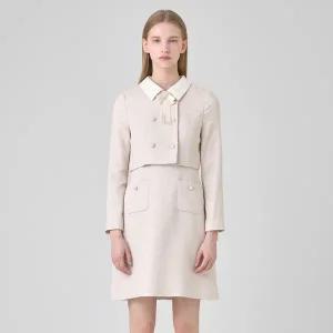 [롯데백화점]케네스레이디 배색카라 더블버튼 원피스 (EWOPNC02)