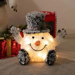 [아트박스]/플라워트리 크리스마스 LED 눈사람 장식 베이비쉐이크 55x35x45cm