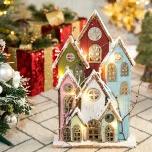아트박스/플라워트리 크리스마스 하우스장식 AA건전지 세븐 전구 42cm 소품