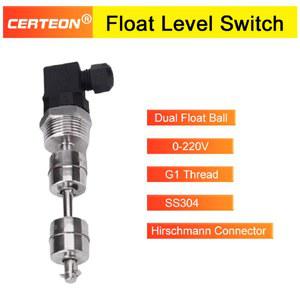 스테인리스 플로트 레벨 센서, 히르슈만 커넥터 포함 액체 , 물 & 오일 제어, 더블 플로트, 리드 센서