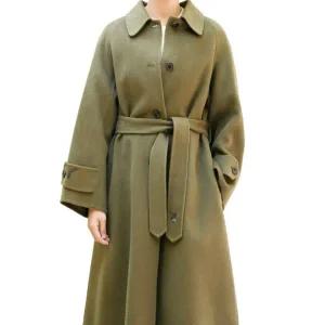 [롯데백화점]비꼴리끄 캐시 울 벨티드 롱코트 B244WL2010