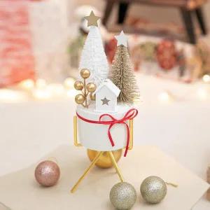 /플라워트리 크리스마스 미니트리 화분 별하우스 set 26cm 장식