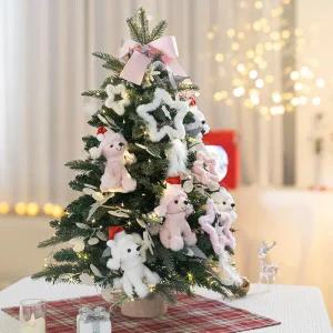 /플라워트리 크리스마스 미니트리 워머 귀여운 강아지 인형 75cm