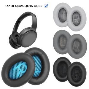 Bose QuietComfort QC25 용 교체 이어 패드 소프트 단백질 가죽 헤드폰 쿠션 메모리 폼