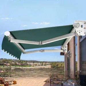 카페 접이식 어닝 천막 햇볕 가리개 햇빛 그늘막 현관 2mX1.5m 접이식 어닝