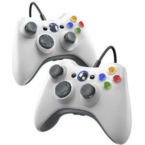 Xbox 360-2 팩용 Gamrombo 유선 컨트롤러, Xbox 360/360 S/360 E와 호환, 듀얼 진동, 2.5mm 헤드폰 잭 지원