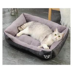 강아지 고양이 극세사 사각방석 푹신한 쿠션 애견 반려견 담요 이불 휴대용 50x40cm