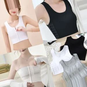 S5XL 3종류 빅사이즈 앞지퍼 가슴압박브라 미니마이저