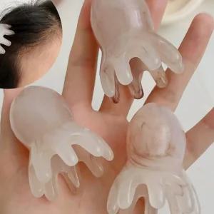 괄사 마사지기 두피 문어괄사 지압기 승모근 종아리 경락 마사지 릴랙스 홈케어