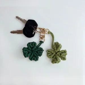 마크라메 네잎클로버 키링 열쇠고리 만들기 DIY 키트