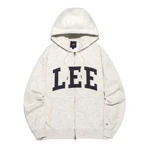 매장정품 리 LEE 데님 아플리케 후드 집업 오트밀 LE2503HZ02OT 133586