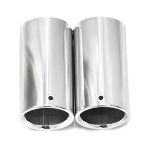 2개/몫 스테인레스 스틸 자동차 배기 트림 머플러 팁 커버 BMW 호환 F30 E92 3 시리즈 GT 325i 2006