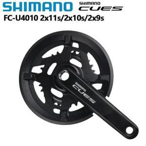 Shimano CUES FC U4010 크랭크 셋 170MM 36-22T 46-30T 40-26T 2x11s/10s/9s MTB 라이딩 체인링 휠셋 산악