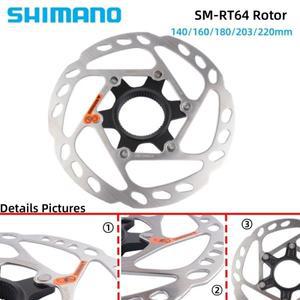 시마노 RT64 로터 센터락 디스크 브레이크용 SM-RT64 140/160/180/203/220mm 산악 자전거 부품용