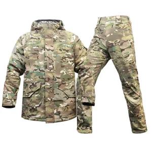 미군 군복 겨울 전술복 밀리터리 상하의 방한 전투복 해병대 캠프 서바이벌 카키 사이즈