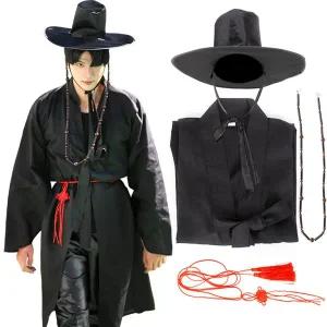 K-POP 저승사자 코스튬 4종 두루마기+갓+갓끈 풀세트