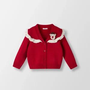 루돌프카라니트가디건(브로치세트)