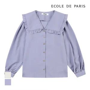 [에꼴드파리/드라로얄] 빅카라 리본브로치 블라우스_RB2ZWBB064D