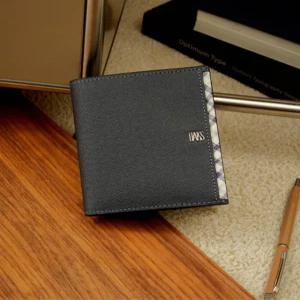 닥스 액세서리 남성 25SS 네이비 로고장식 소가죽 중지갑 WBWA5E705N2