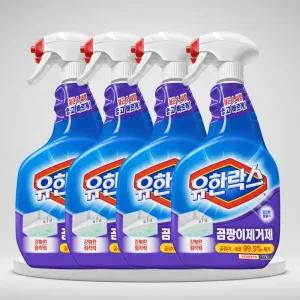 유한락스 곰팡이용 스프레이 거품 뿌리는 락스 785mlx4개