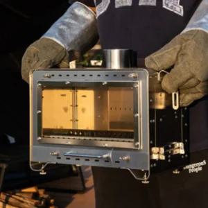 다잡 겨울 캠핑장비 펠렛 겸용 화목난로 스토브 불멍