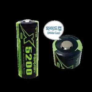 페어맨 리튬이온배터리(26650)/와이드캡 X5200 5200mAh(삼성셀) 부품 소모품 자재 파츠