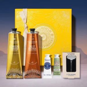 [록시땅](강남점)[기프트][단독] 홀리데이 핸드크림 150ml 듀오 세트 (+시그니처 핸드크림 2종+매직키)