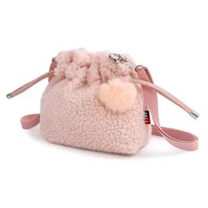폰가방 겨울가방 양털 복주머니 여자크로스백