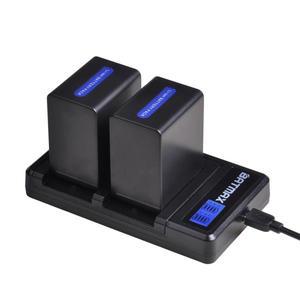 2Pcs 4500mAh NP-FH100 NP 배터리 + LCD USB 듀얼 충전기 소니 DCR-SX40 SX40R A230