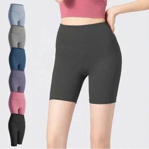 여성 6컬러 필라폴 하의 5부 레깅스 요가 런닝 스포츠