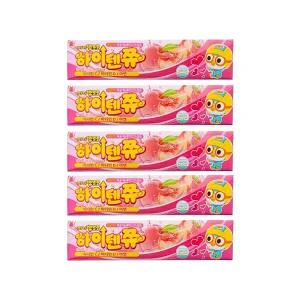 뽀로로 하이텐 쮸 7개입, 5개 (복숭아맛) 어린이 츄잉캔디