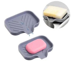 실리콘 물빠짐 비누받침대 비누홀더 욕실 세면대 비누케이스 비누거치대