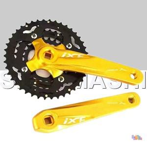 JIANKUN 초가벼운 산악 자전거 스퀘어 홀 크랭크 세트  알루미늄 라이딩 Mtb 체인휠  8 910 속도 스프로킷