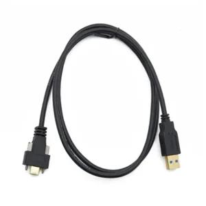 Coms USB 3.1 Type C 판넬 나사고정형 케이블 1M A타입 3.0 to C타입 포트형 브라켓 연결용 2나사