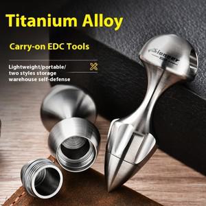방수 케이스가있는 티타늄 합금 다기능 차단기 휴대용 EDC 유행 장난감 핸드 피스 야외 도구