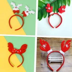 루돌프 머리띠 연말 코스튬 헤어밴드 크리스마스 머리띠 파티 산타 악세사리 어린이 아이템 캐릭터