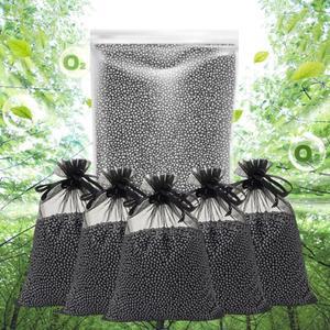 에어활성탄1kg+블랙망5개 활성탄 습기제거 새차냄세제거 제습탈취제 집냄새제거 공기정화숯 탈취제