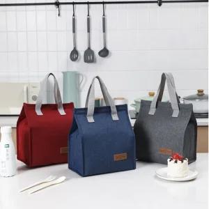 심플한 여행 캠핑 피크닉 보온 보냉 런치백 가방