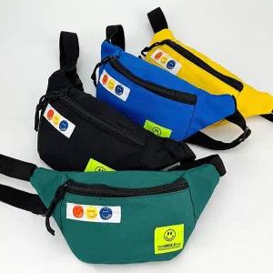 스마일 미니 힙색 초등학생 핸드폰 가방 여성 슬링백