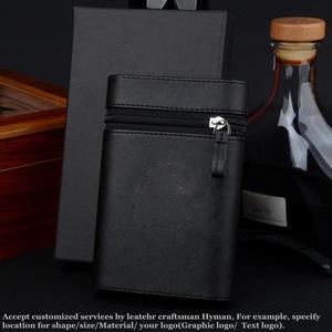 PU 가죽 시가 파우치 케이스 60링 홀더 삼나무 안감 박스 미니 휴미더 남성용 최고의 액세서리 도구